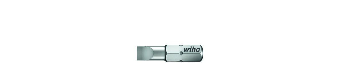 Wiha 01623 Bit Standard 25 mm Schlitzkopf 1/4