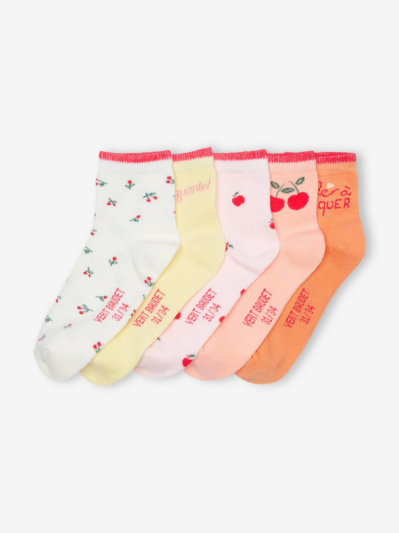 Lot de 5 paires de mi-chaussettes 