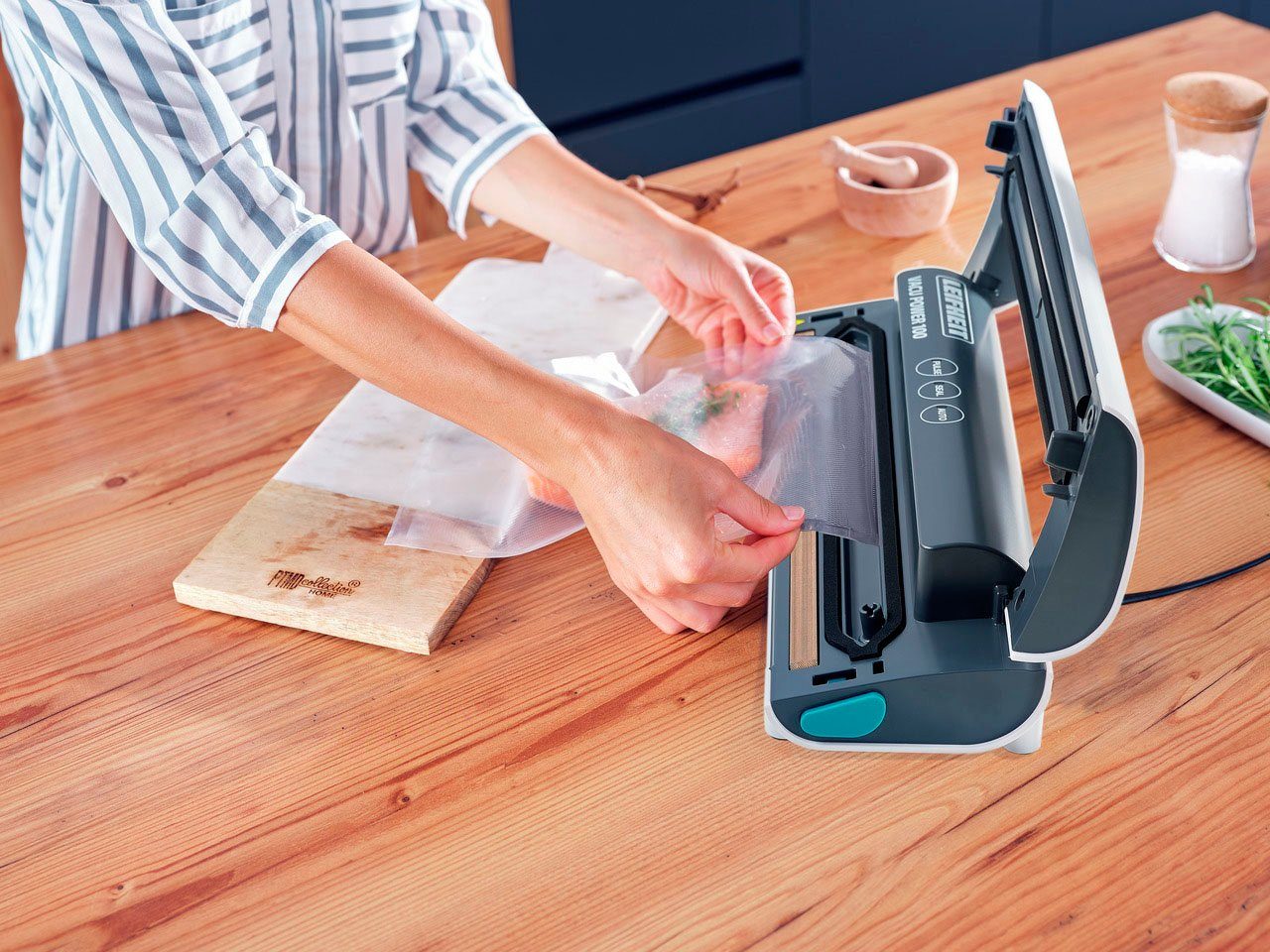 Leifheit Vakuumierer Vacu Power 100, mit 10 Gratis Beuteln