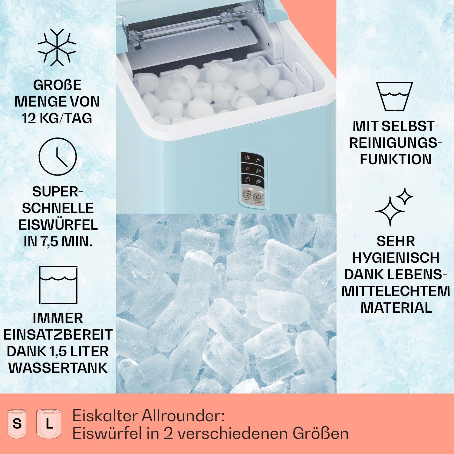 Klarstein Eiswürfelmaschine Albaron