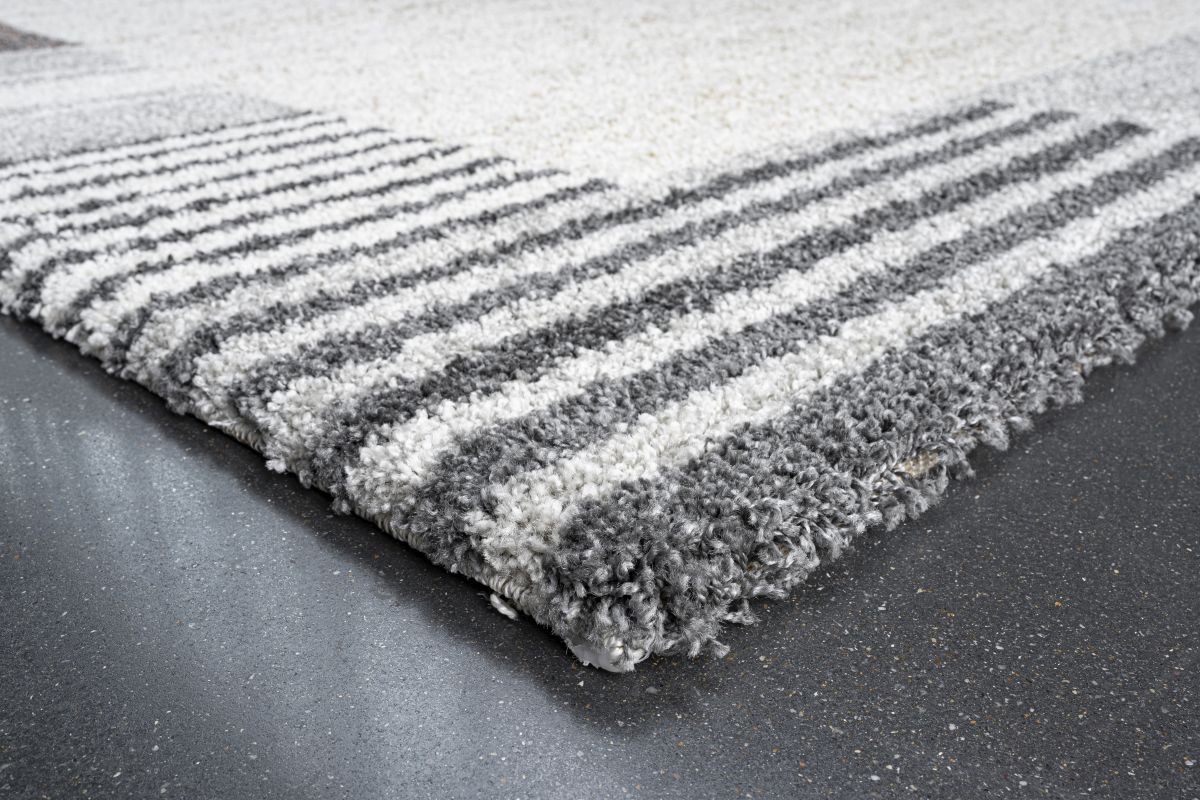 Webteppich Kalahari Weiß-Braun-Braun 80 x 150 cm