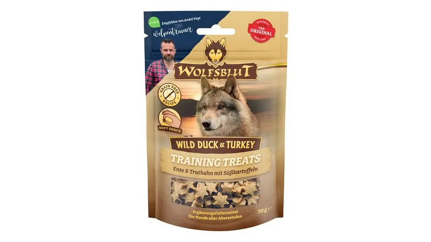 Wolfsblut Hundesnack Wild Duck & Turkey Training Treats 70 g