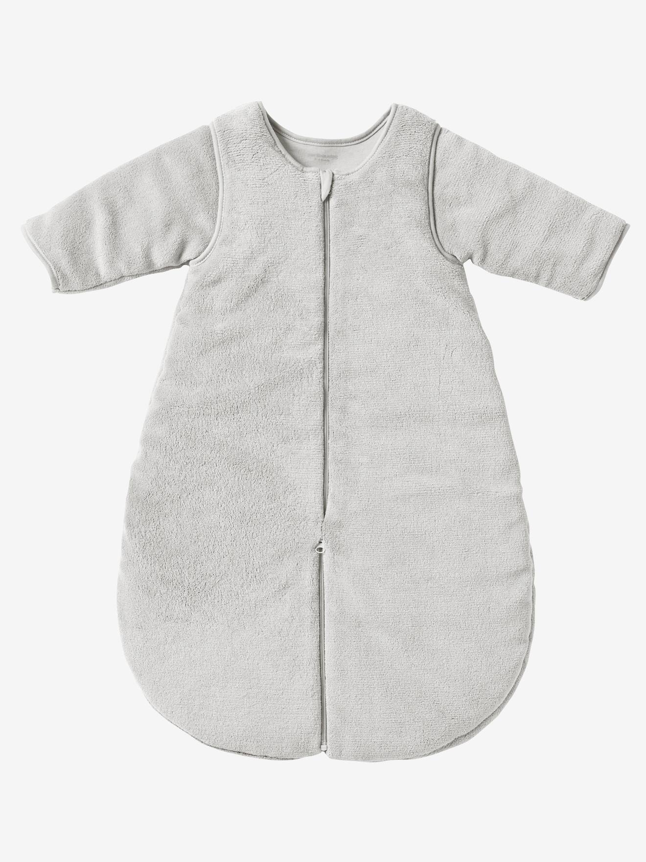 Combinaison de transport polaire microfibre, manches amovibles taupe