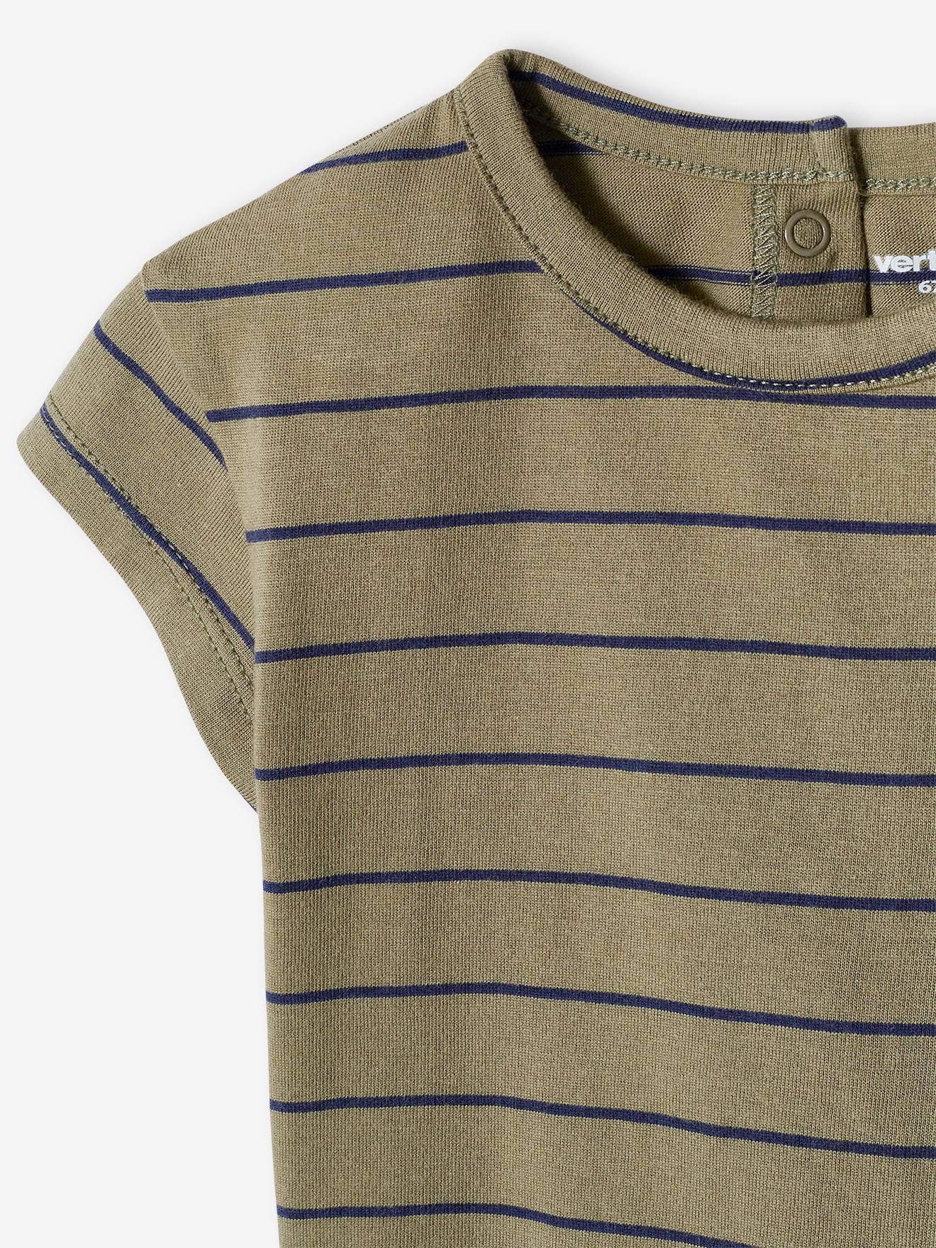 Lot de 2 T-shirts basics bébé manches courtes taupe