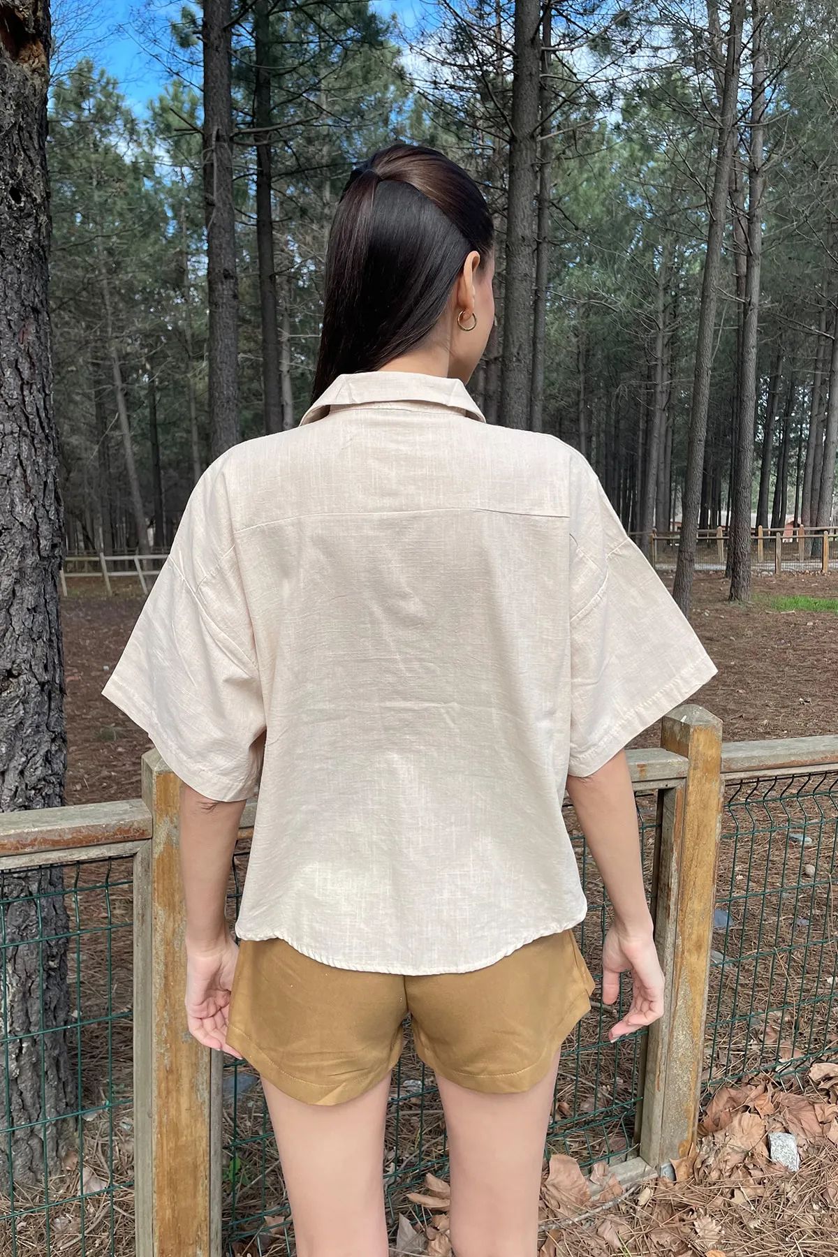 Trend Alaçatı Stili  Hemd - Beige - Regular Fit