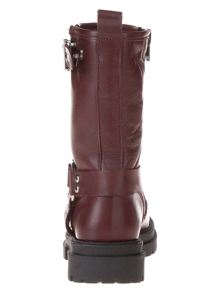 lamino Leder-Boots in Rot günstig kaufen