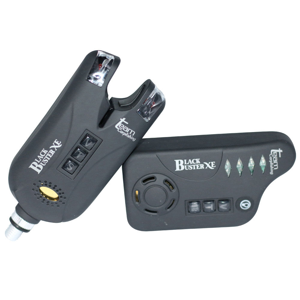 Carp Fishing Team Black Buster XE 3-teiliges Bissanzeiger-Set + Empfänger