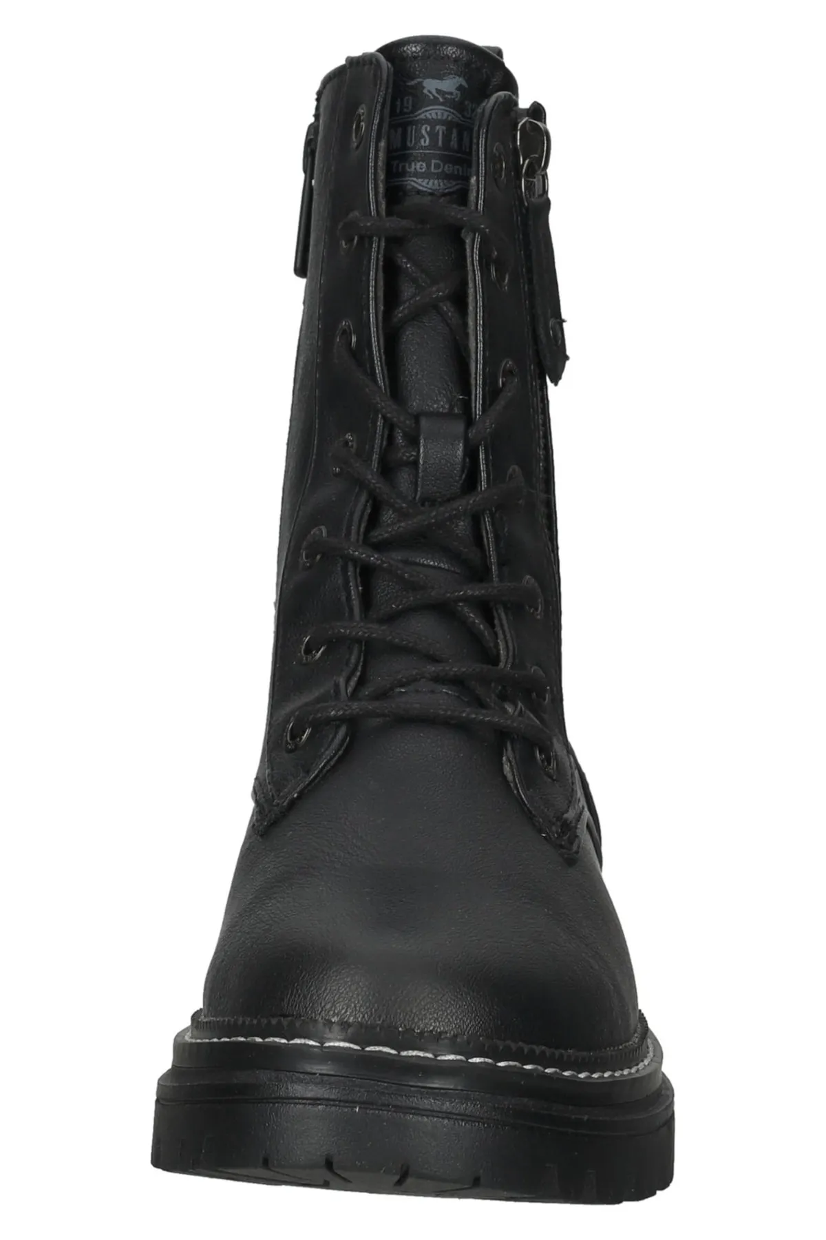 Mustang  Stiefelette - Schwarz - Blockabsatz