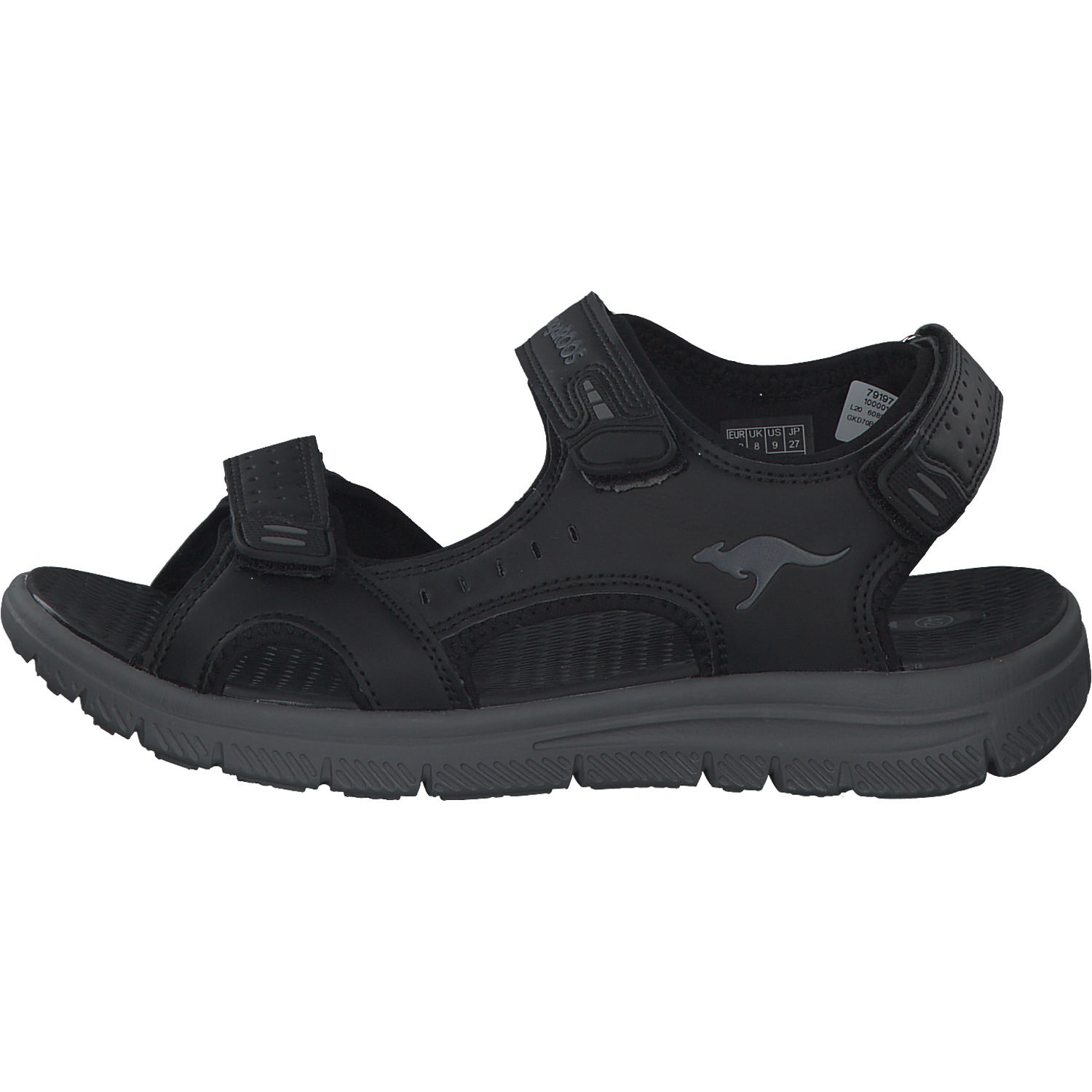 KangaROOS 79197, Klassische Sandalen, Herren, Schwarz