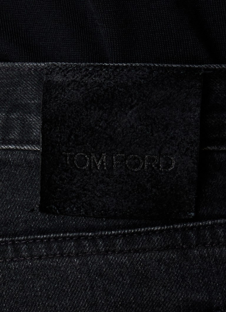 Τζιν Tom Ford με ψηλή μέση και χρωματιστά πλυμένα φτερά