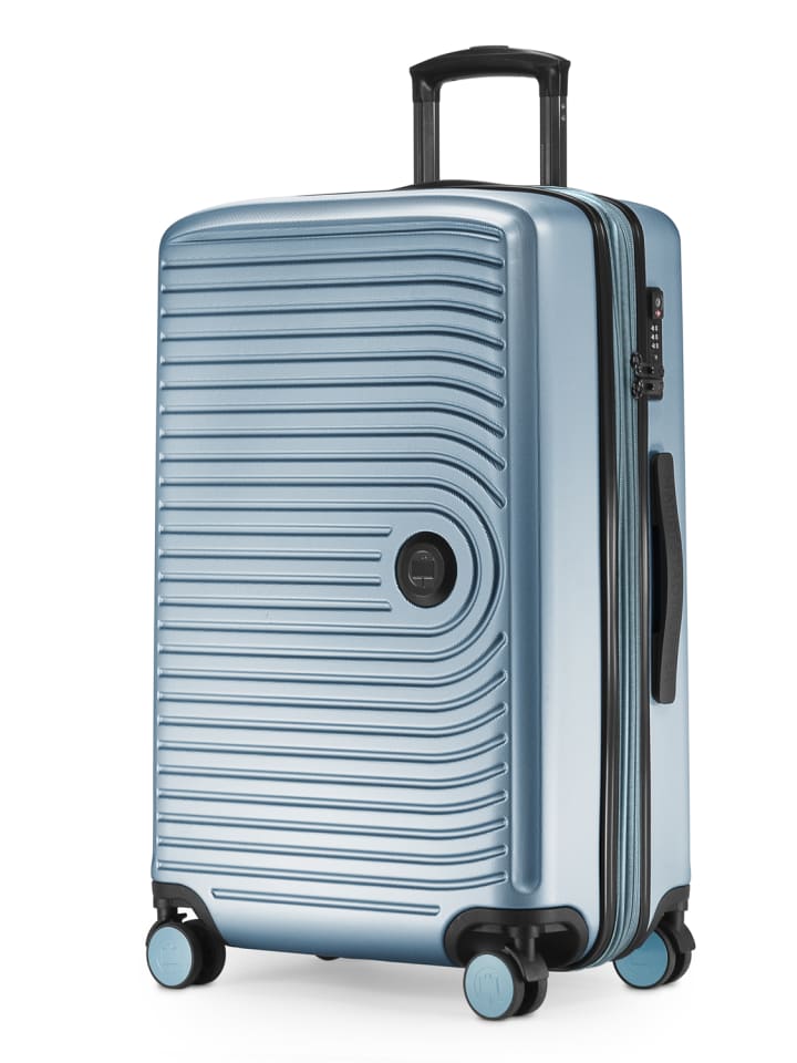 Hauptstadtkoffer Mitte - Mittelgroßer Hartschalenkoffer Koffer TSA, 68cm 88 L in Pool blau günstig kaufen M