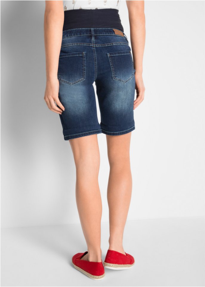 Umstandsjeansshorts für Beginn und nach der Schwangerschaft