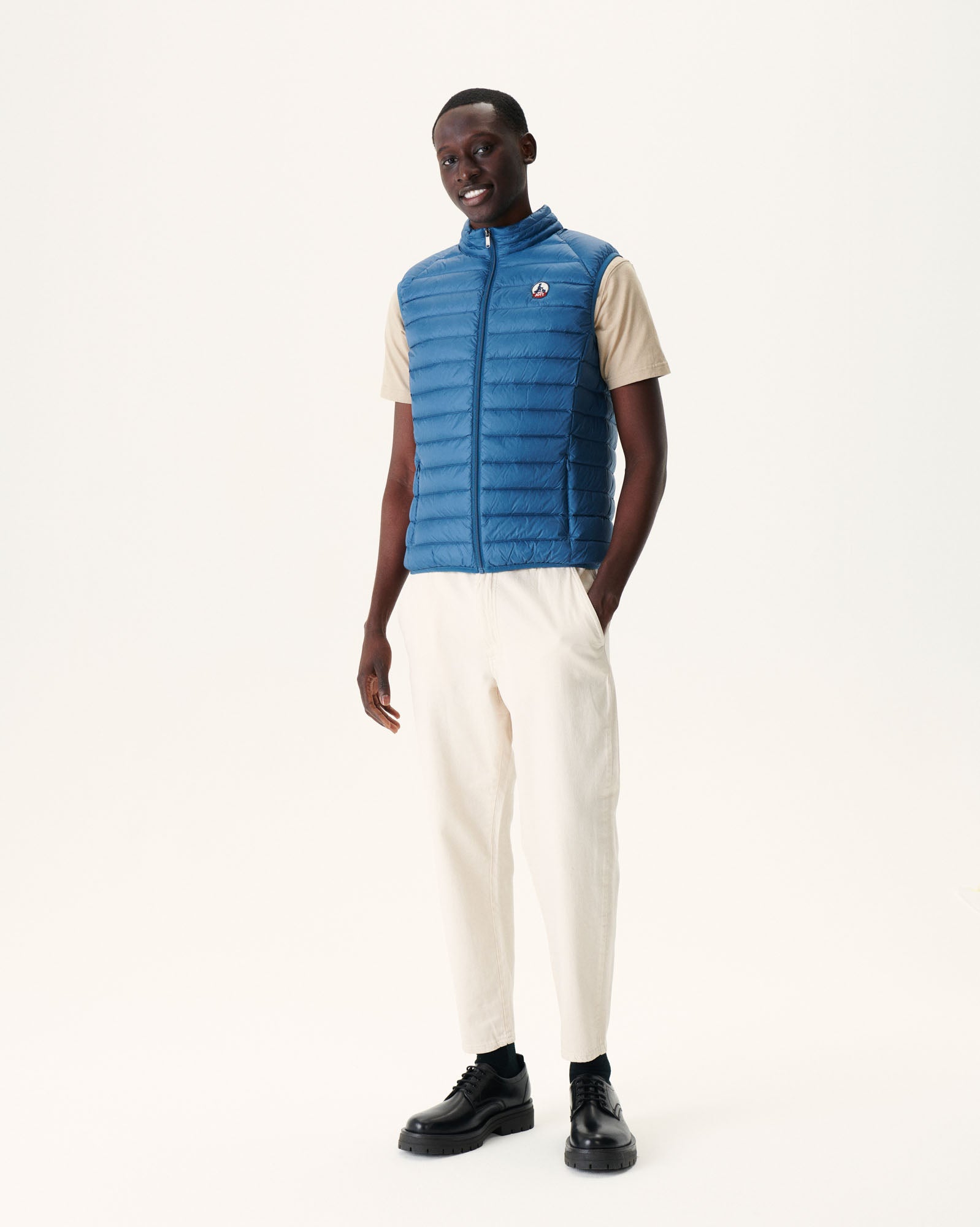 Doudoune sans manches Bleu jeans Tom