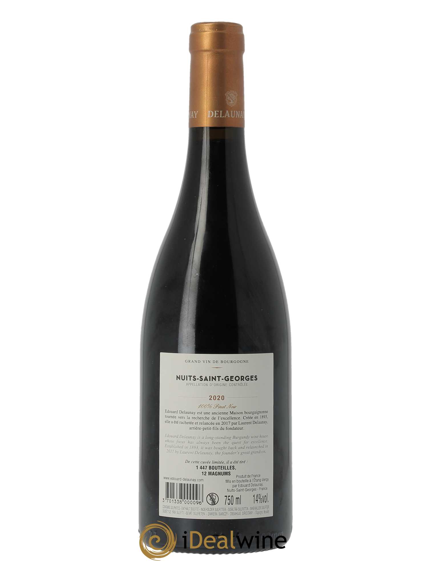 Nuits Saint-Georges Le village Vieilles Vignes Edouard Delaunay  2020 - Lot de 1 Bouteille