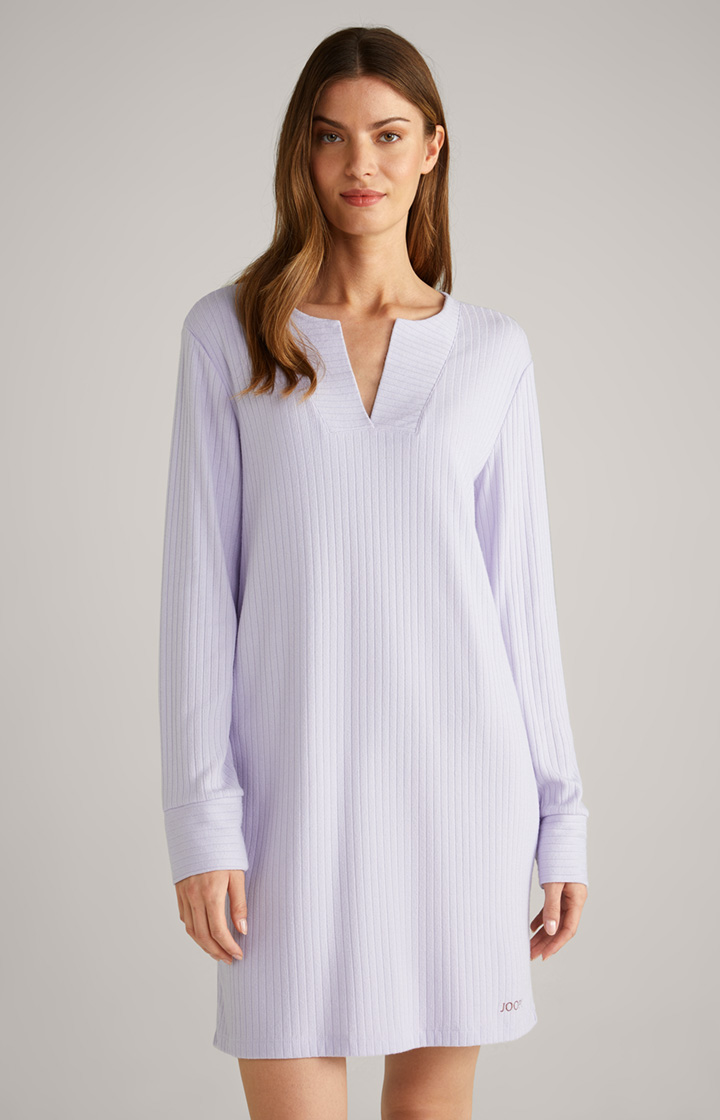 Loungewear Ripp-Longshirt in Lavender