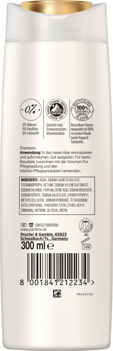 Shampoo Vita Glow Volumen Pur, 300 ml