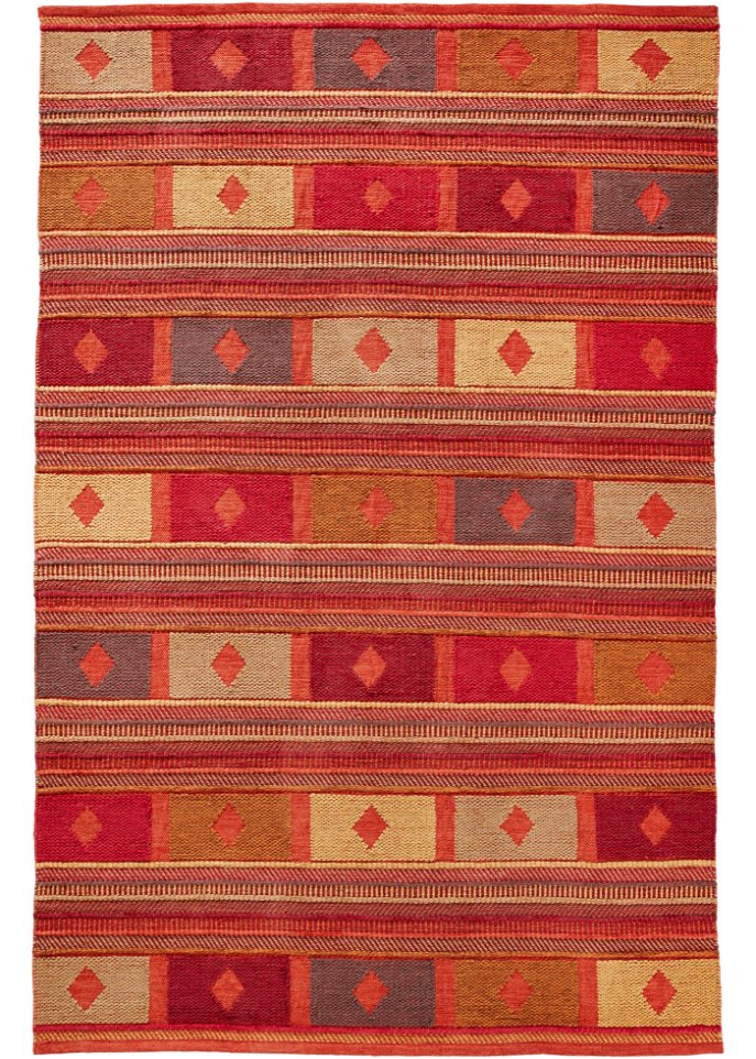 Kelim-Teppich in warmen Farben