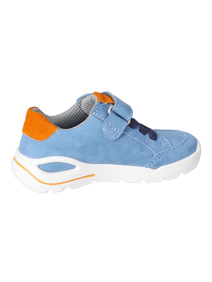 Ricosta Leder-Sneakers in Blau/ Orange günstig kaufen