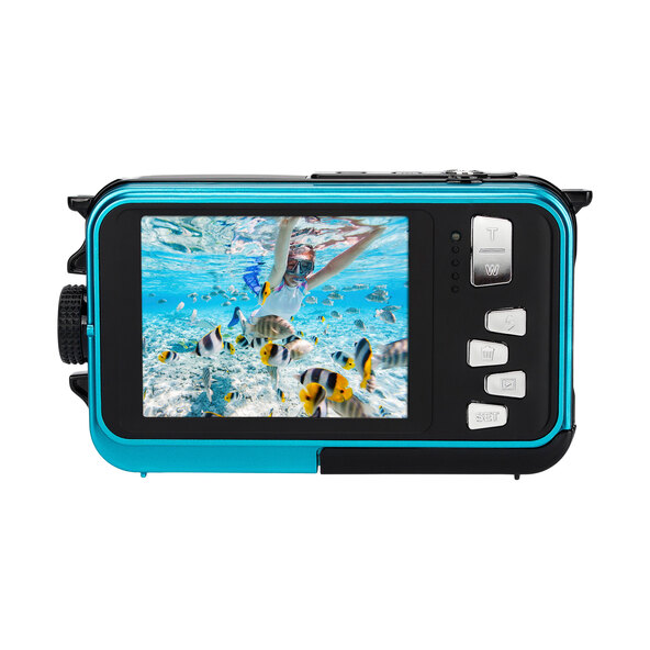 Wasserdichte Digitalkamera Realishot WP8000, blau