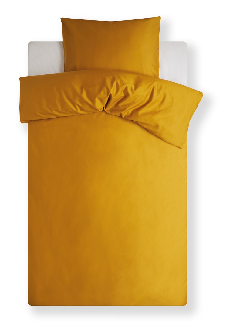 Set de lenjerie de pat Yumeko din satin de bumbac organic cu 300 de fire - cu fețe de pernă incluse.