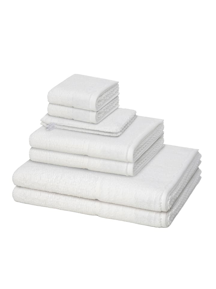 Möve for Frottana 2 X Wasch- 2 X Gäste- 2 X Dusch- 2 X Handtuch im Set Pearl in Snow günstig kaufen 8