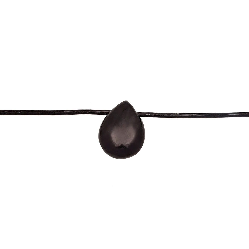KUZZOI KUZZOI Collier Hommes choker goutte pendentif en satin avec onyx en argent sterli collier