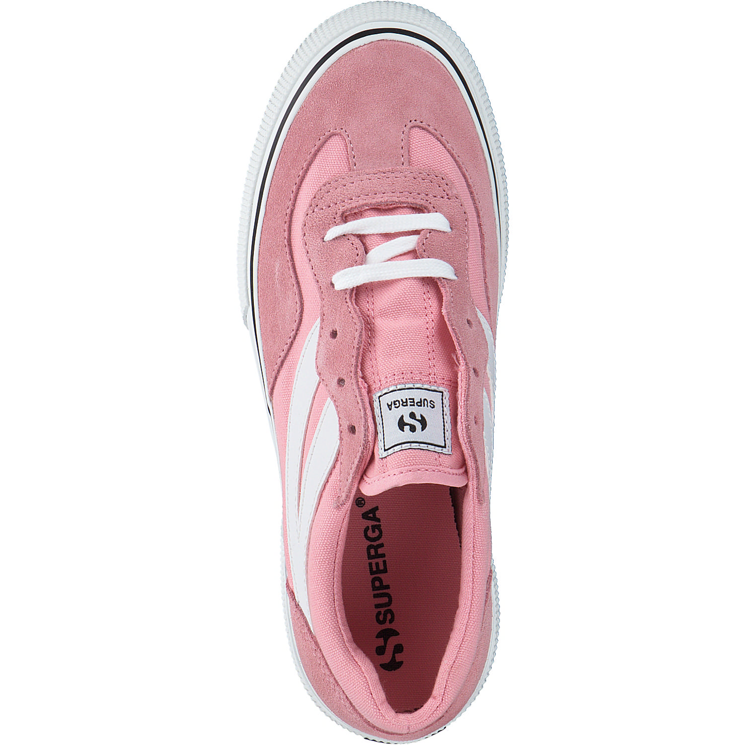 Superga 3041 Revolly Colorblock S1151MW, Schnürschuhe, Damen, pink white