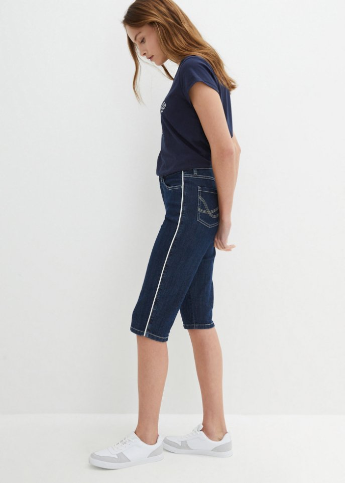 Komfort-Stretch-Jeans-Bermuda