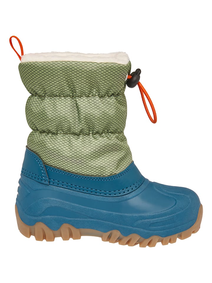 Playshoes Winterstiefel in Blau/ Khaki günstig kaufen