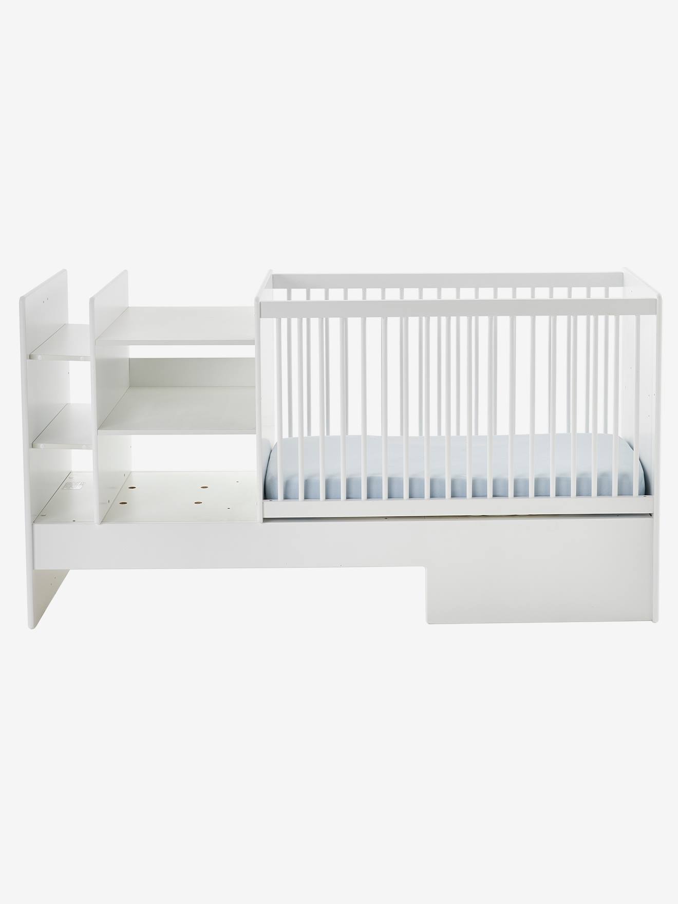 Vertbaudet 4-in-1-Kombibett EVOLUNID vom Babybett zum Juniorbett - weiß