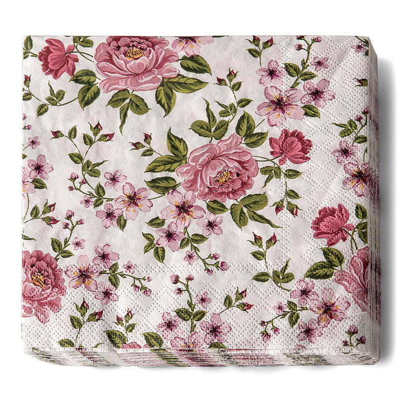 Vie Eco Servietter 20-pk 33x33 cm, Roses
