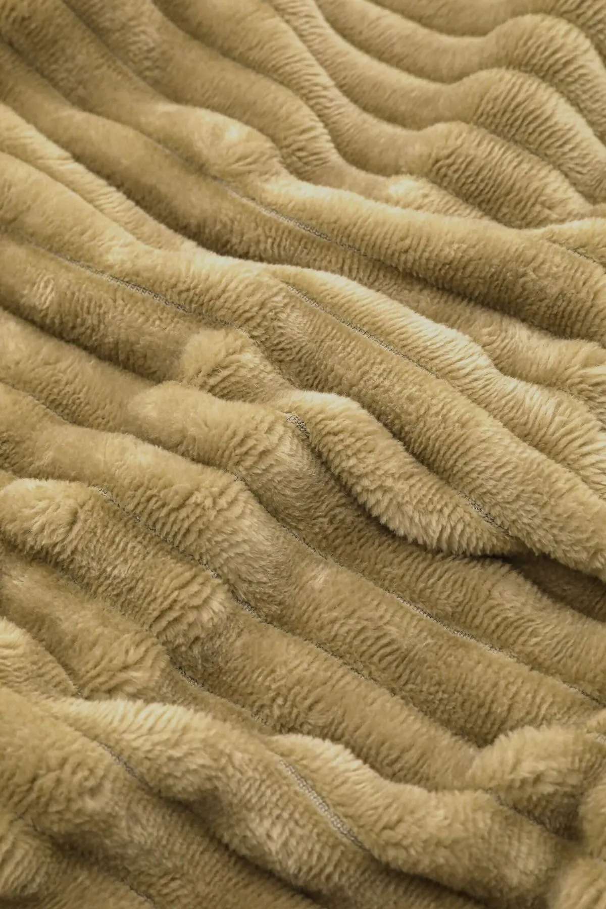 FAVORA  Doppel-Bettbezug-Set aus Merino-Twill-Plüsch – Senf