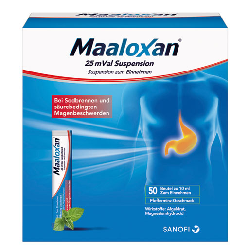 MAALOXAN 25 mVal Suspension  50X10 ml  Suspension