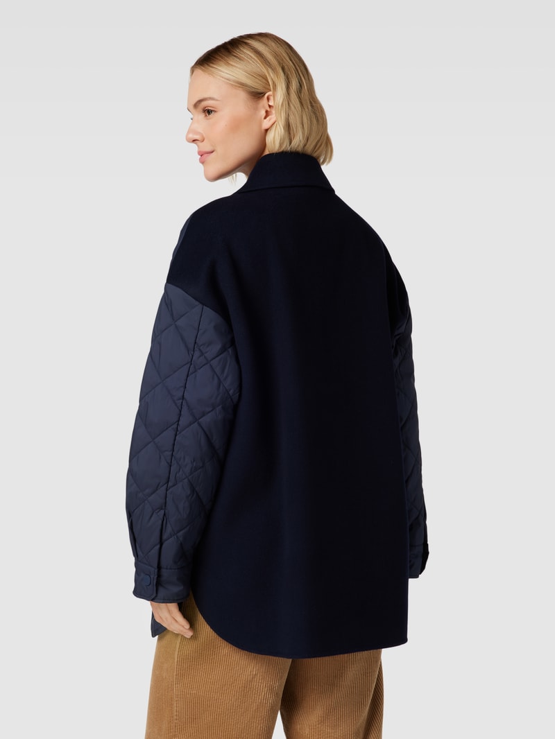 Steppjacke mit Bindegürtel Modell 'PAPRICA' in marineblau