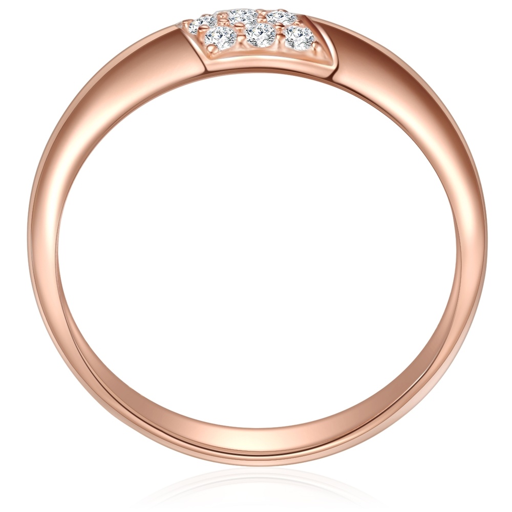 Rafaela Donata Bague en argent Argent sterling Oxyde de zirconium (CZ) en Or rose Bague