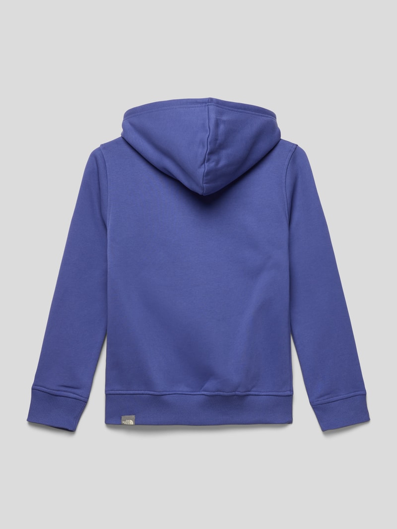 Hoodie mit Label-Stitching Modell 'DREW PEAK' in blau