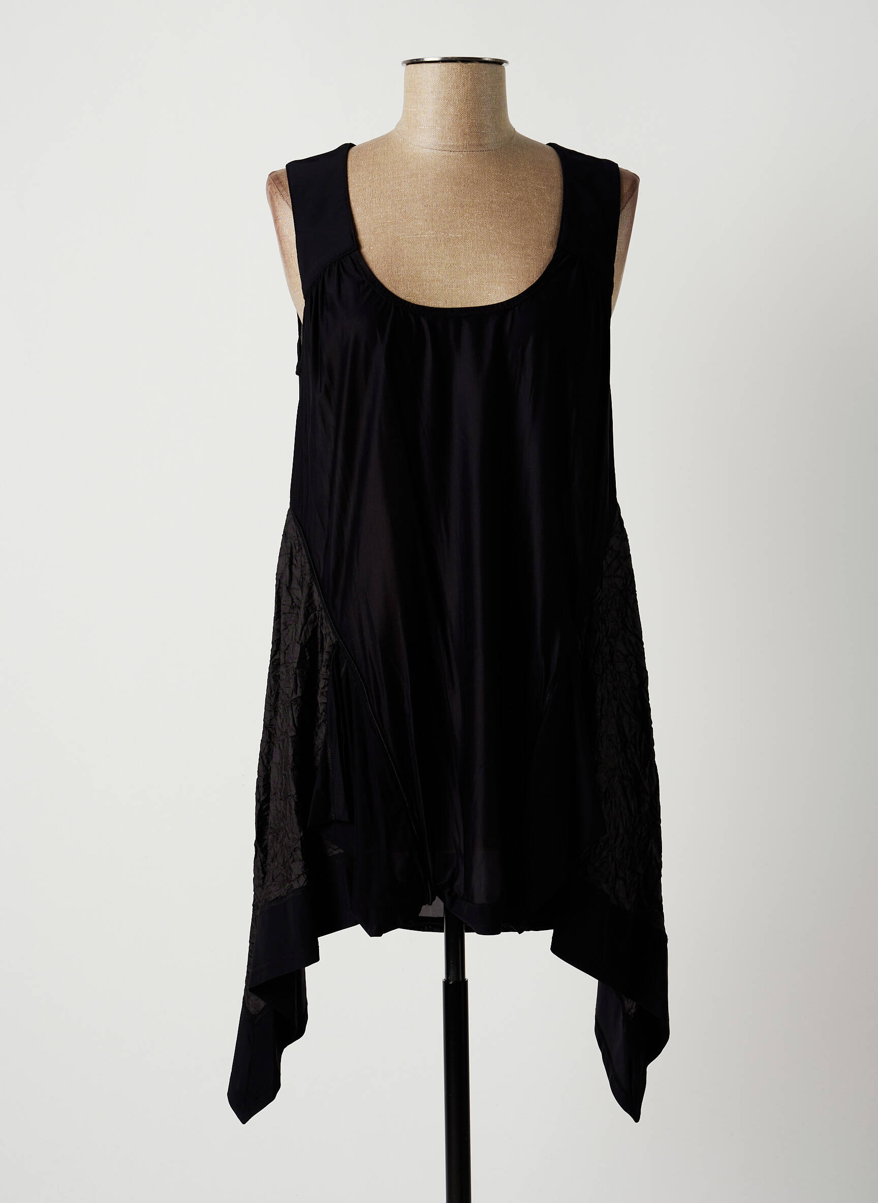 Lauren Vidal Tuniquesansmanche Femme couleur noir