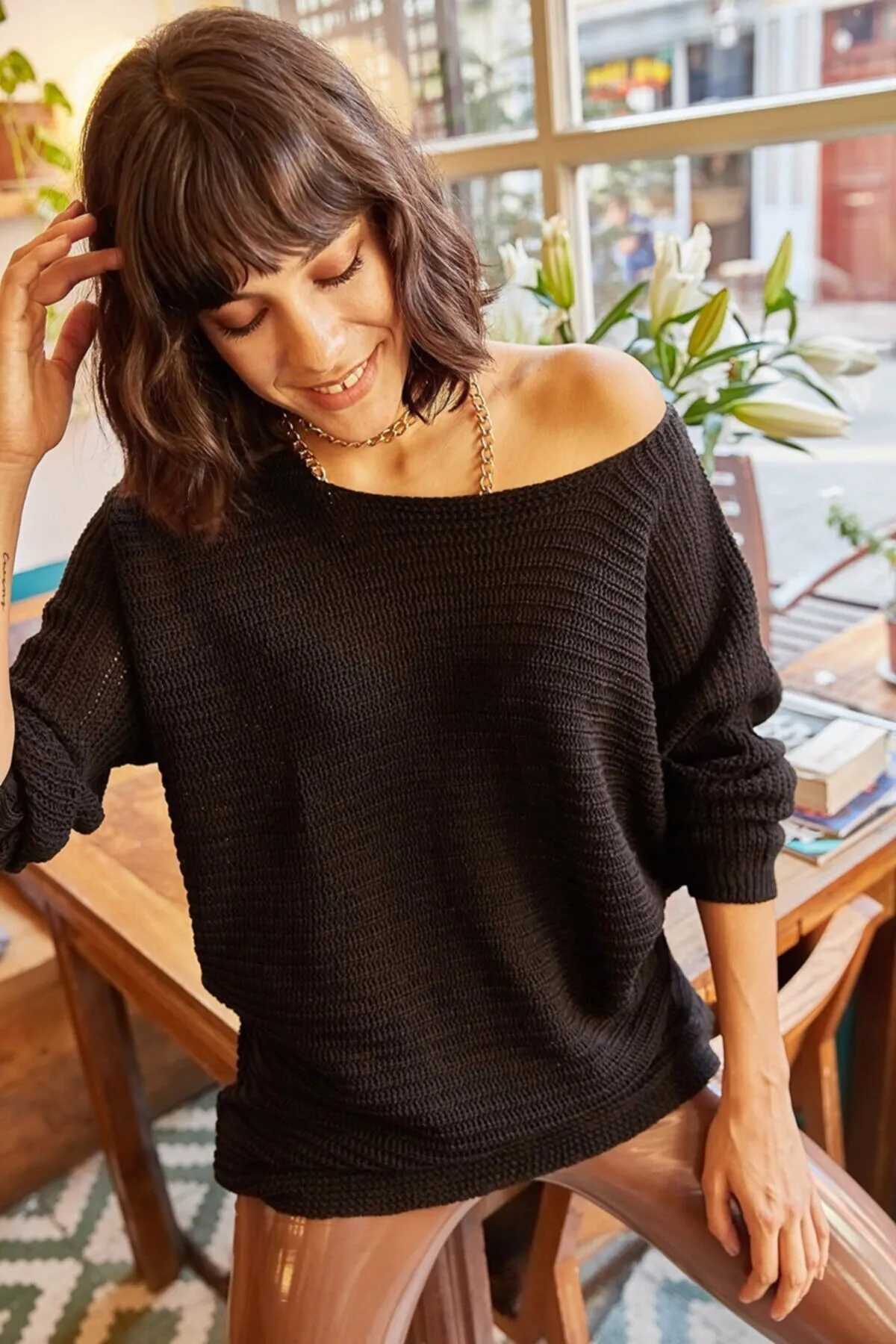 Olalook  Pullover - Schwarz - Regular Fit