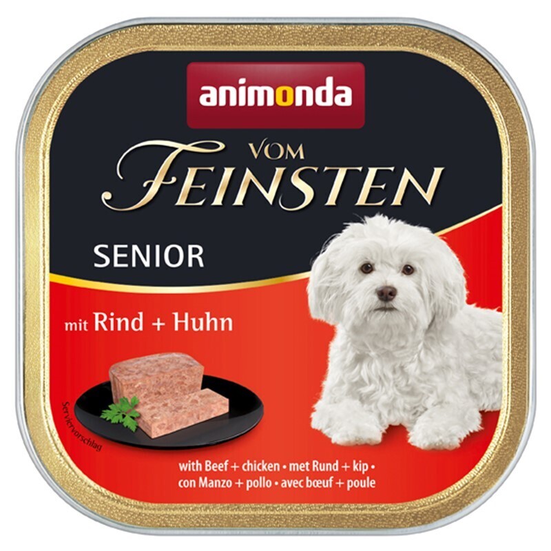 Animonda Hundenassfutter Animonda Vom Feinsten Senior 22x150g Rind & Huhn