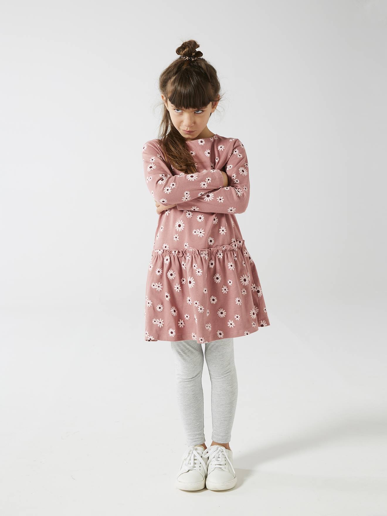 Vertbaudet Mädchen Kleid BASIC - nachtblau bedruckt