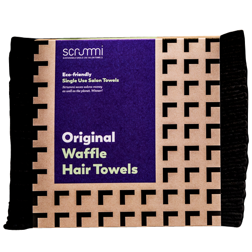 Scrummi Premium Salon Handtuch schwarz 50 Stück
