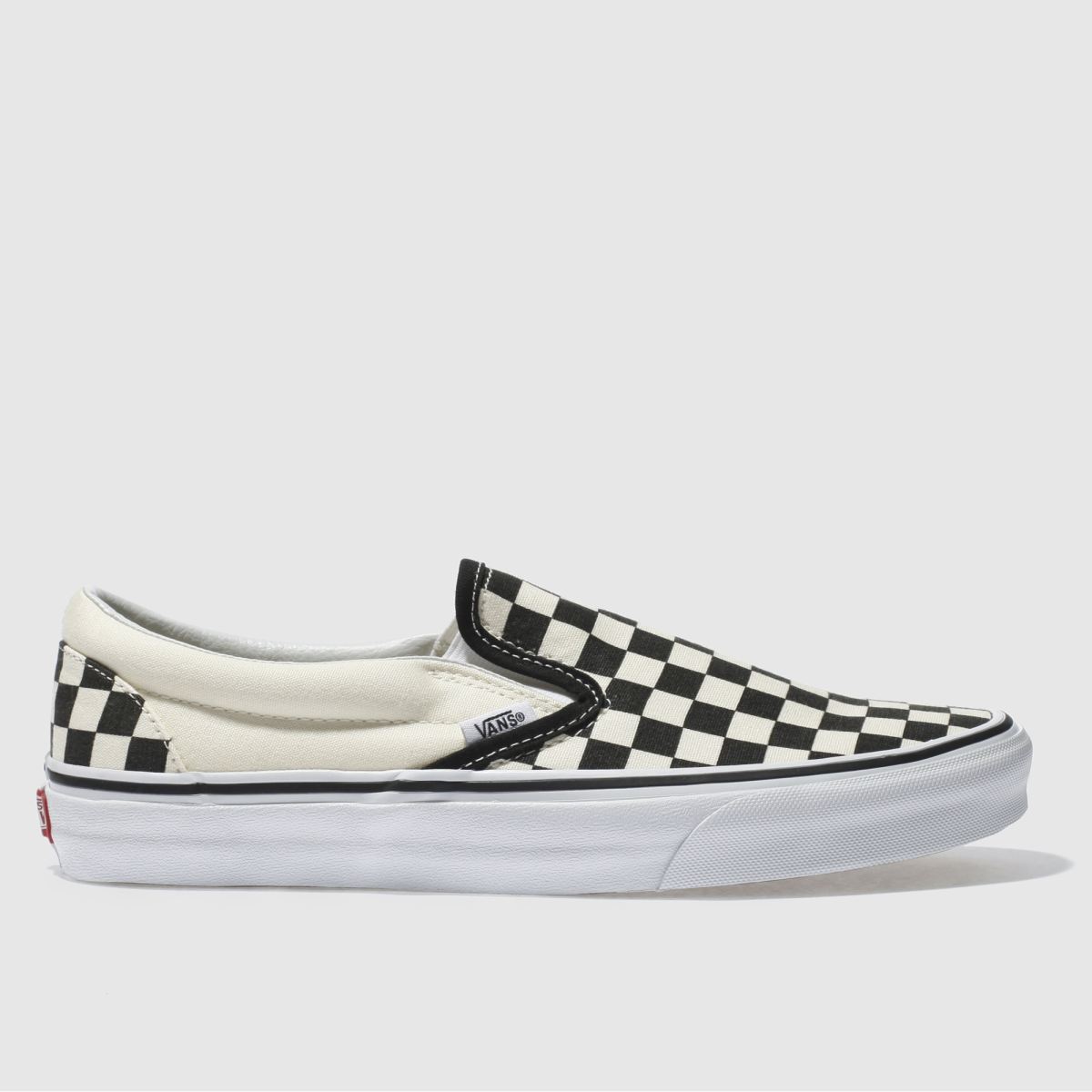 Klasické tenisky Vans s šachovnicovým vzorem v černé a krémové barvě