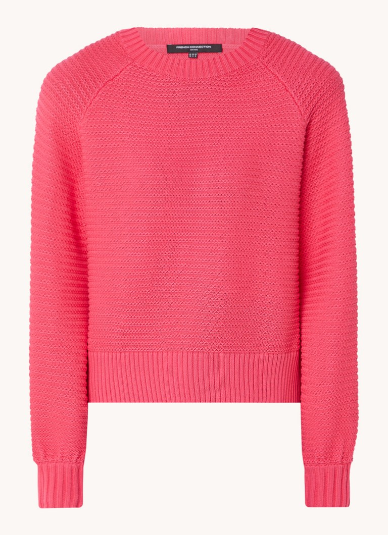 French Connection Lily Ribbed Balloon Sleeve Sweater