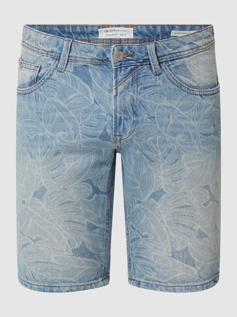 Regular Fit Jeansshorts aus Baumwolle in jeans