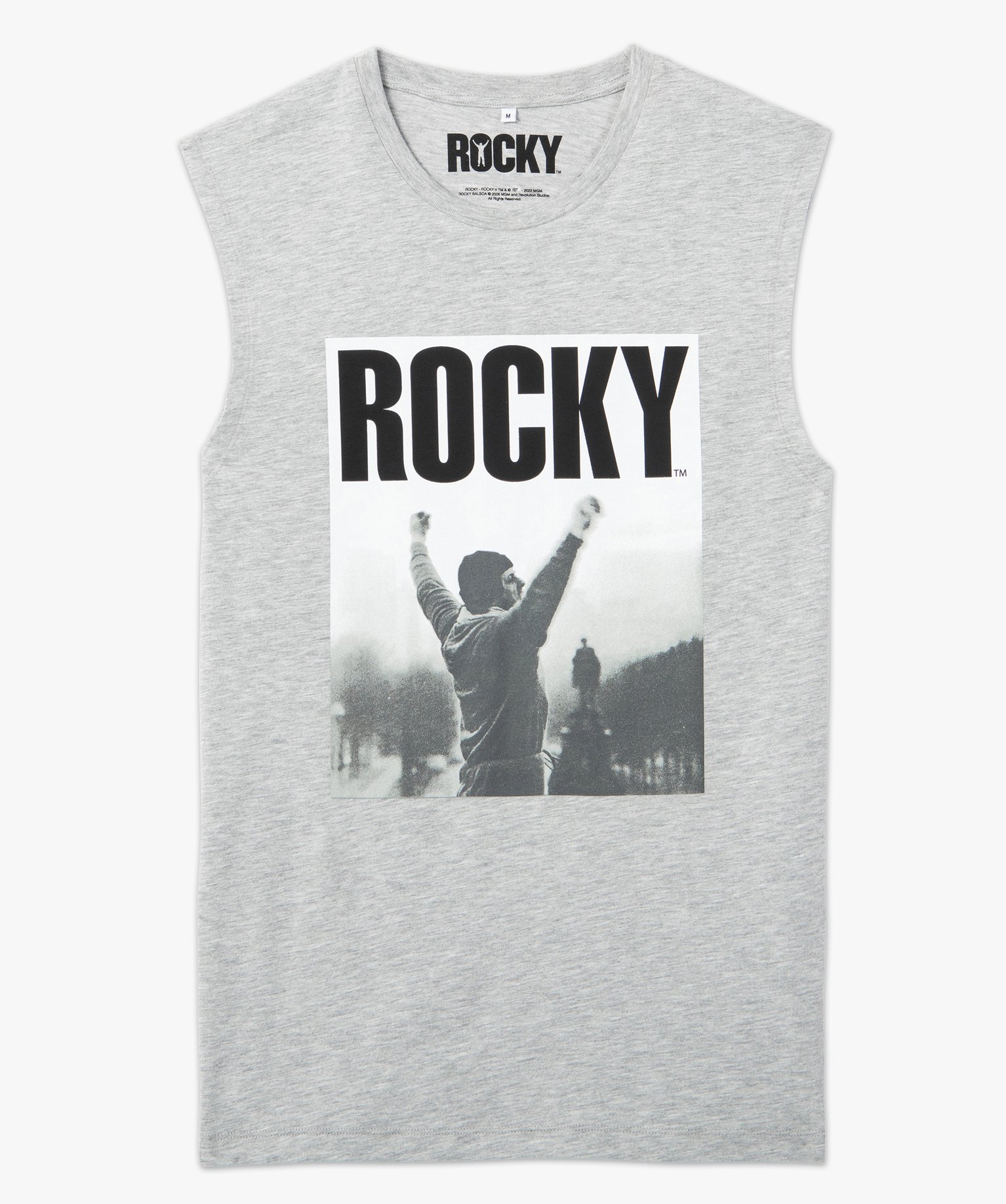 Débardeur homme avec photo sur le buste – Rocky gris clair | GEMO