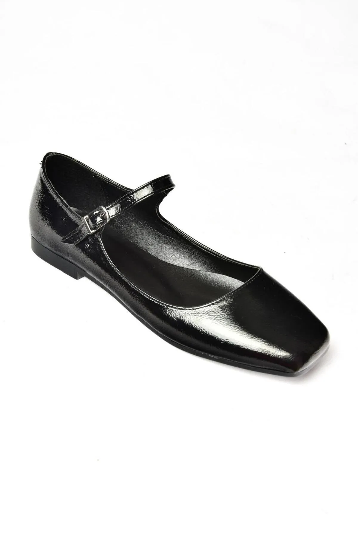 Fox Shoes  S726252508 Ballerinas aus schwarzem Lackleder für Damen