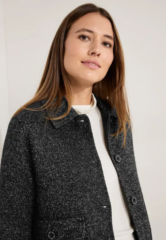 CECIL Indoorjacke in Salt & Pepper