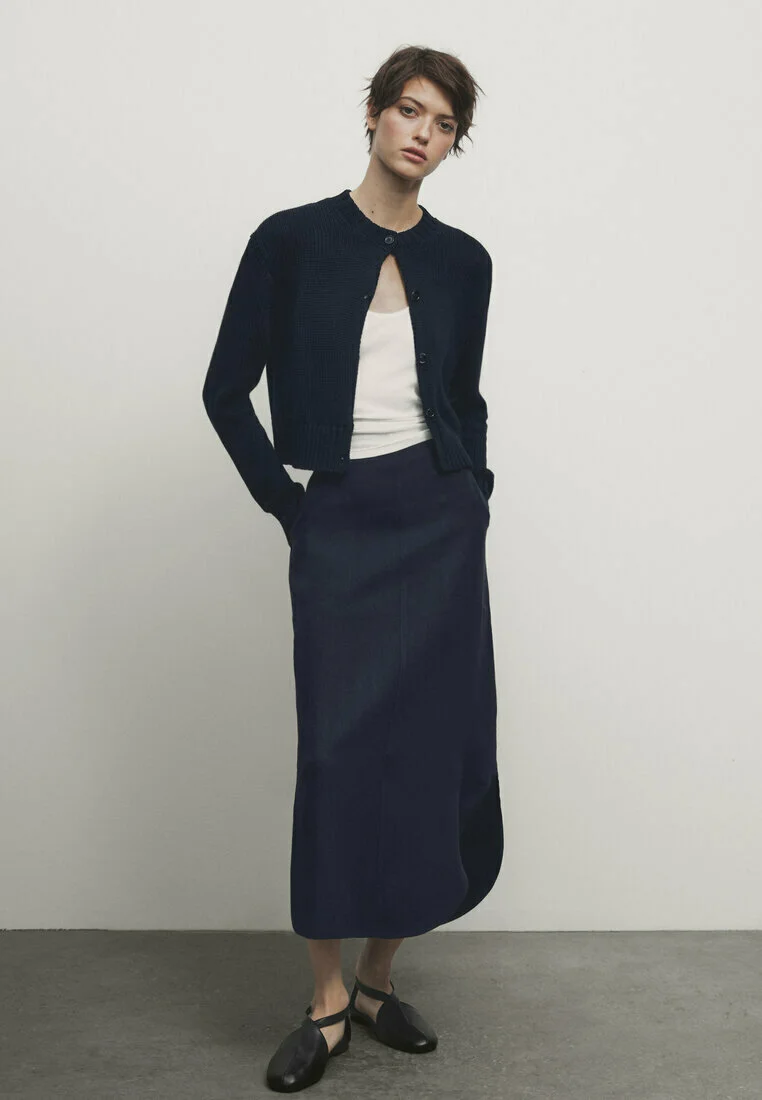 Massimo Dutti MIDI - Falda Campana