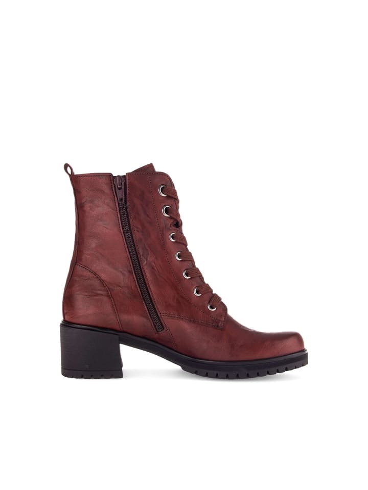 Gabor Fashion Schnürstiefeletten in rot günstig kaufen