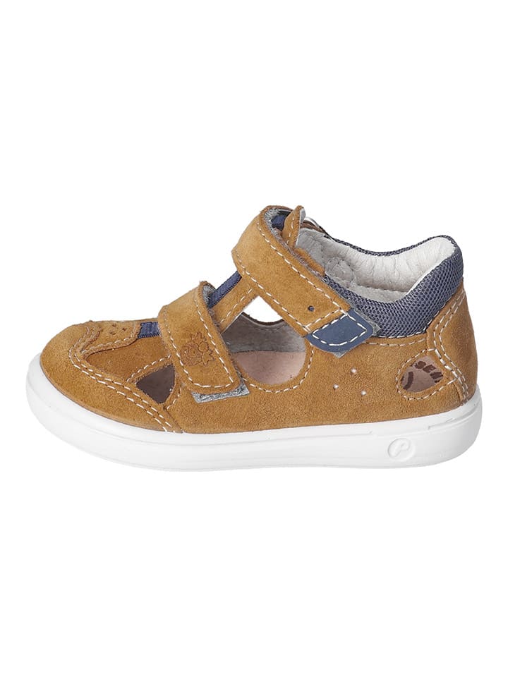 PEPINO Leder-Halbsandalen in Hellbraun günstig kaufen
